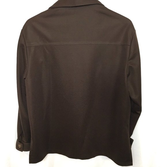 70’s Leisure Jacket Vintage Dark Brown Haggar - Picture 11 of 12